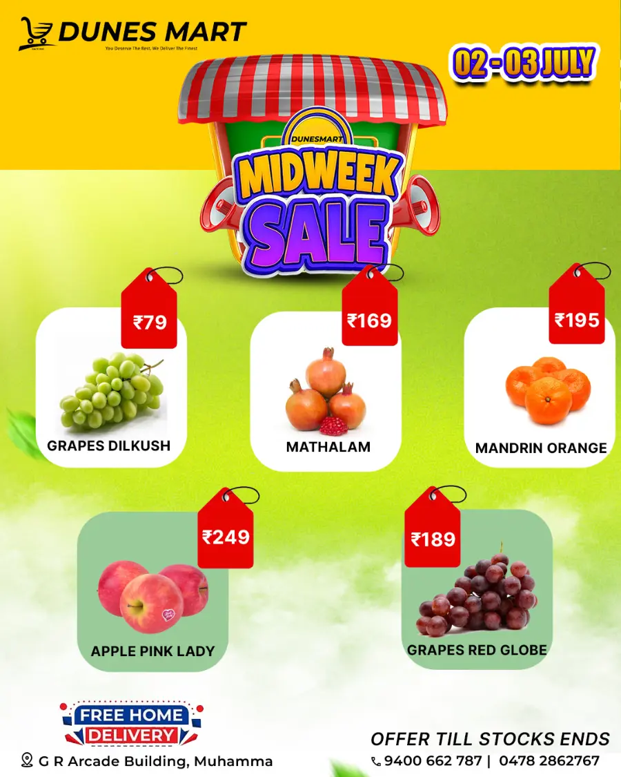 Mid week Sale In Dunes Mart undefined