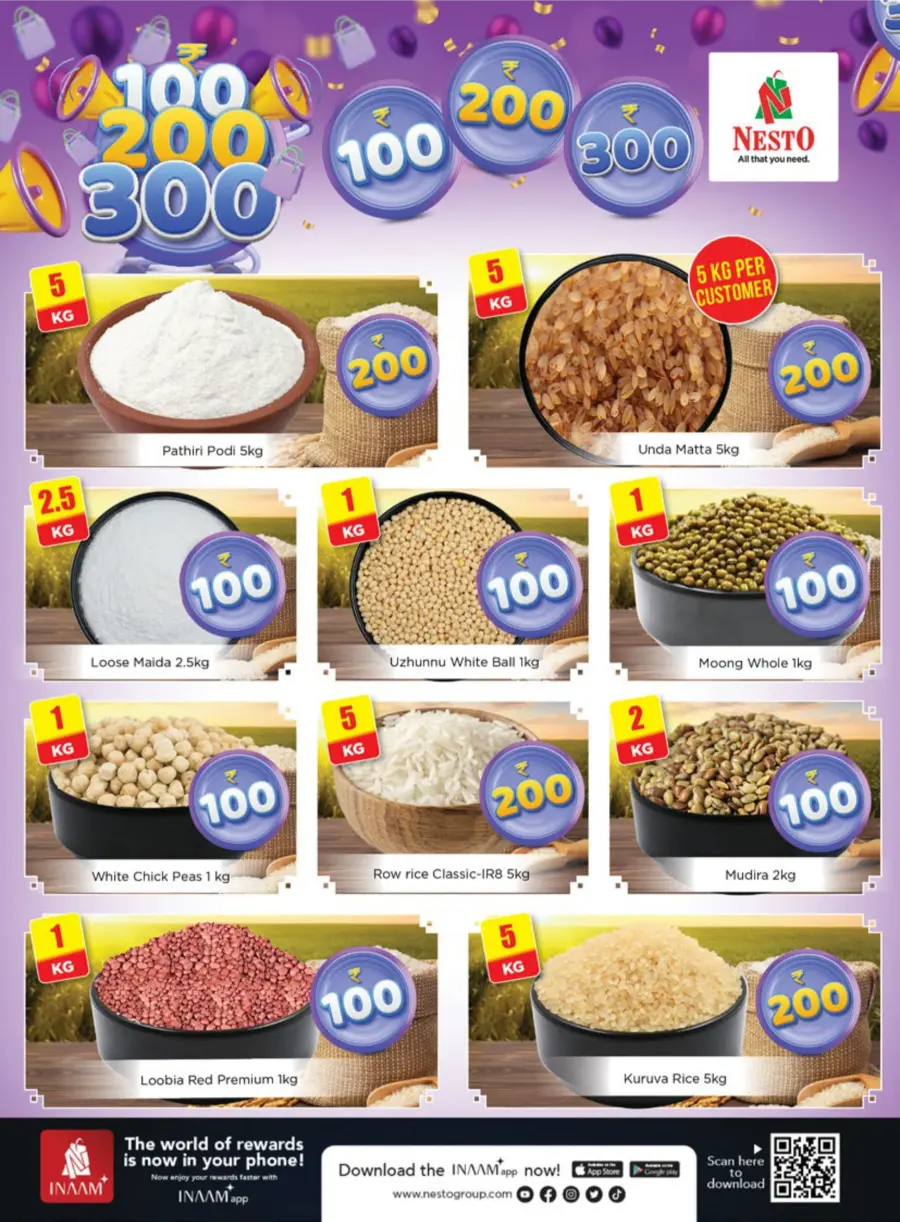 100–200–300 Deals – Shop More, Spend Less! In Nesto Easy Calicut