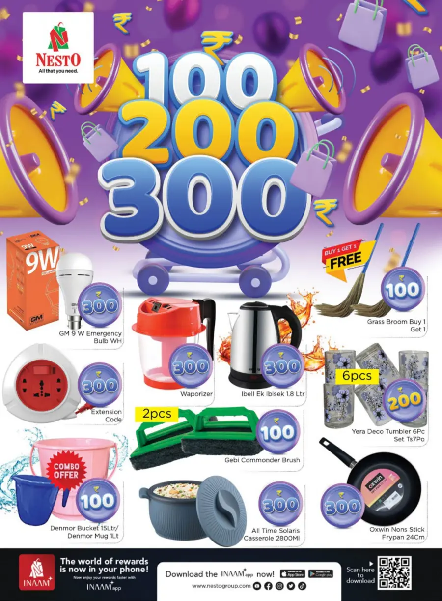 100–200–300 Deals – Shop More, Spend Less! In Nesto Easy Calicut