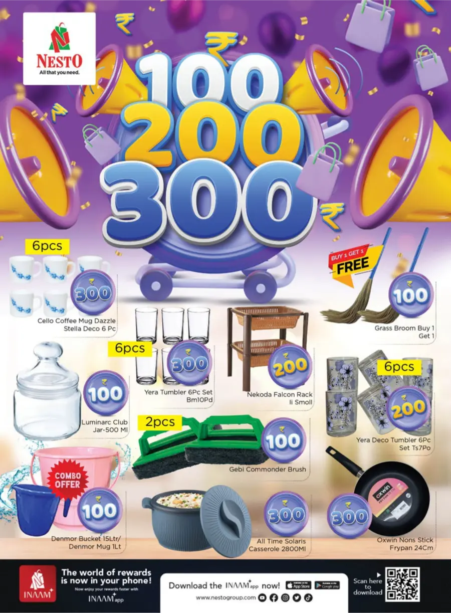 100–200–300 Deals – Shop More, Spend Less! In Nesto Easy Calicut