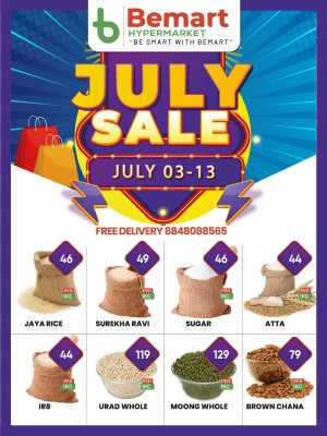 July Sale In Bemart Hypermarket Trivandrum