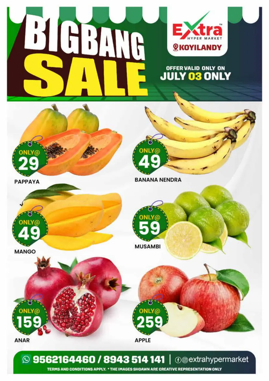 Big Bang Sale – Save Big Now! In Extra hypermarket Calicut