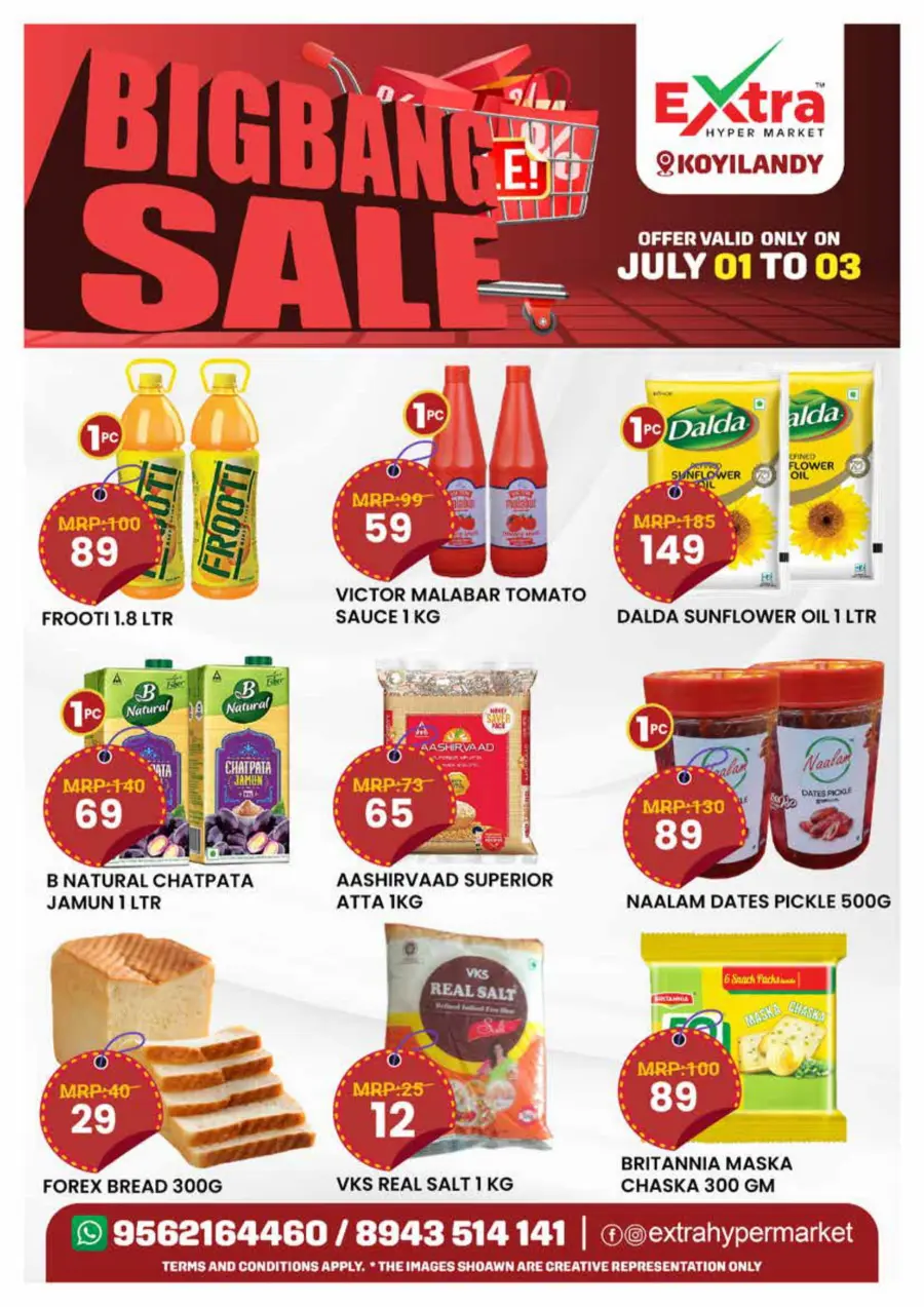 Big Bang Sale – Save Big Now! In Extra hypermarket Calicut
