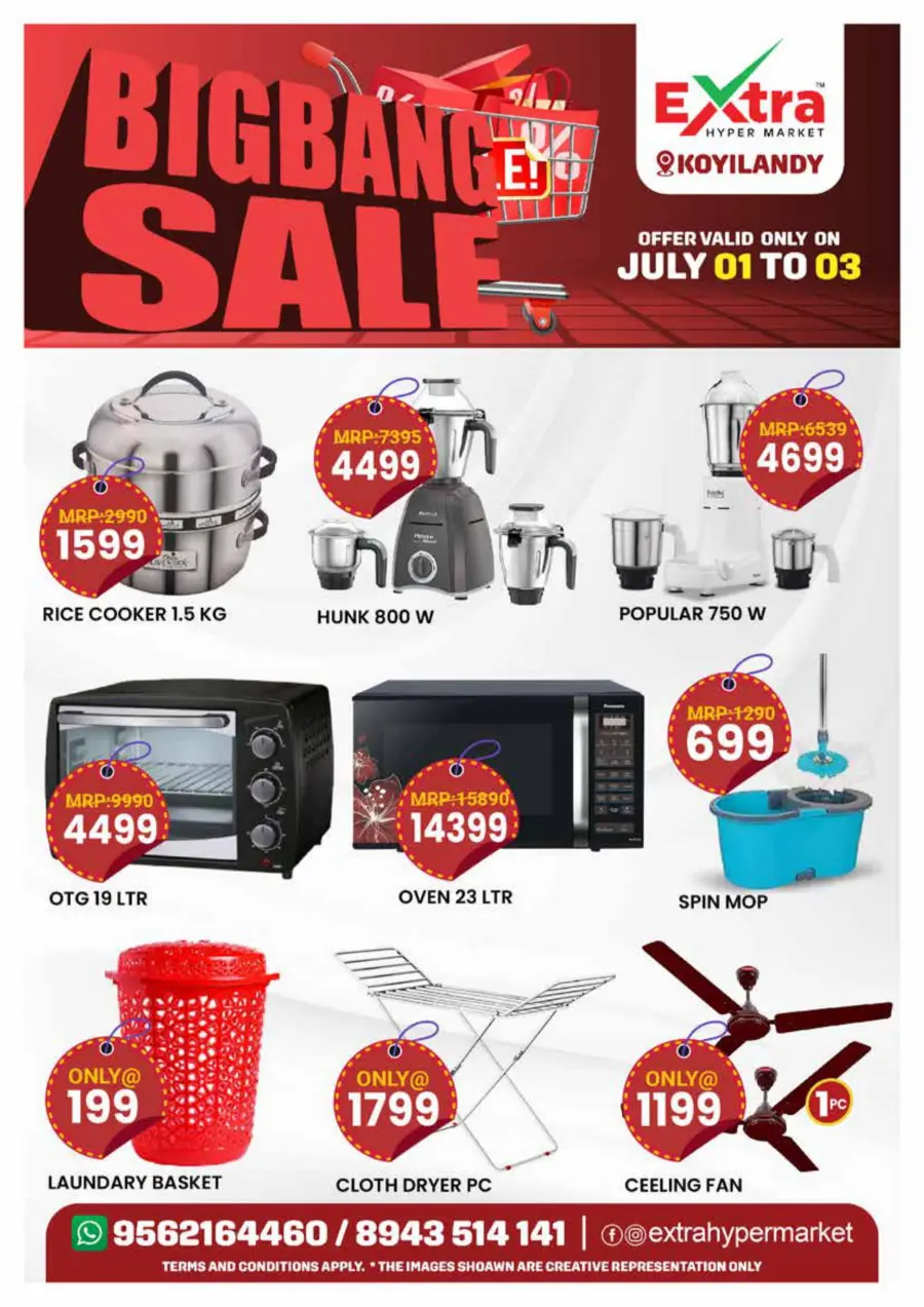 Big Bang Sale – Save Big Now! In Extra hypermarket Calicut