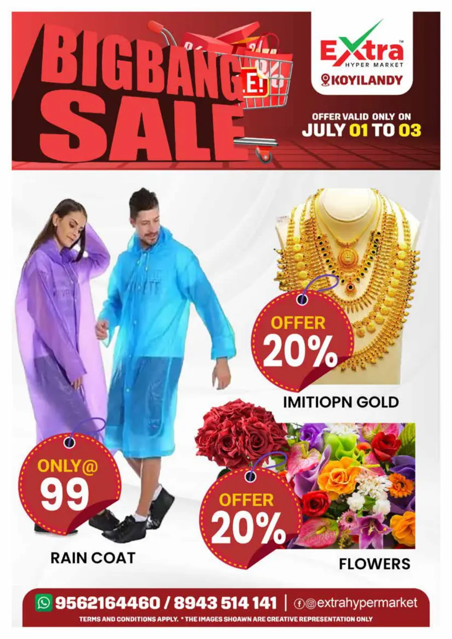 Big Bang Sale – Save Big Now! In Extra hypermarket Calicut