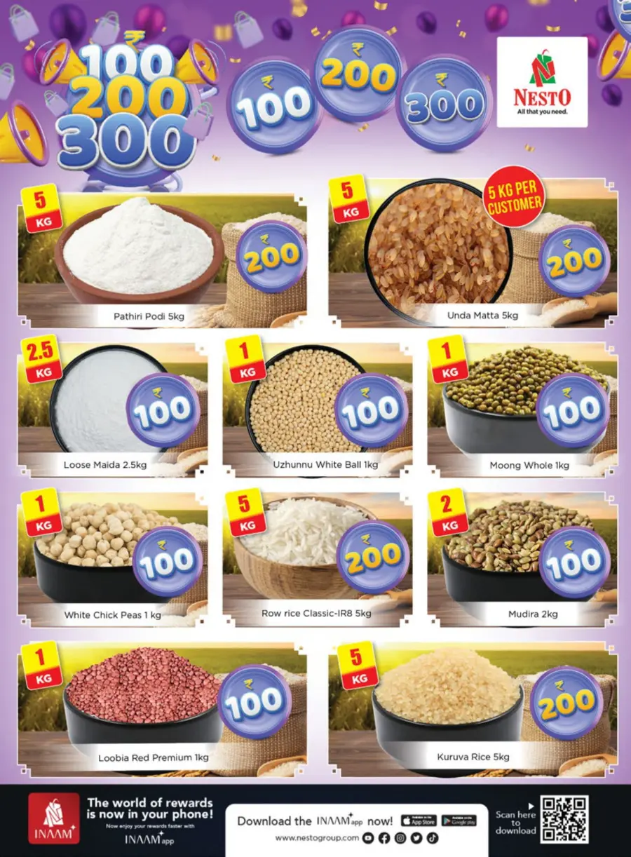 100–200–300 Deals – Shop More, Spend Less! In Nesto Hypermarket Calicut