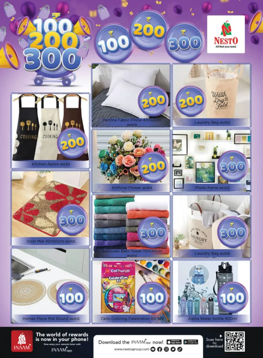 100–200–300 Deals – Shop More, Spend Less! In Nesto Hypermarket Wayanad