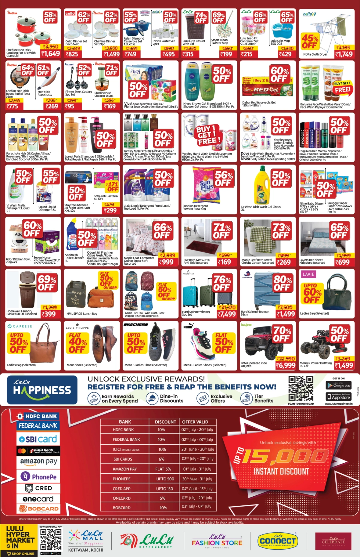 Flat 50% OFF – Everything at Half Price! In Lulu Mall Kottayam