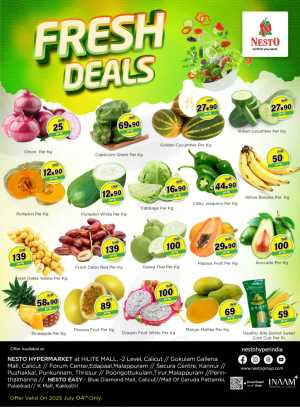 Fresh Deals In Nesto Hypermarket Calicut,Malappuram,Kannur,Thrissur,Palakkad