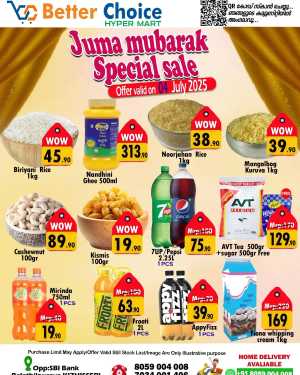 Juma Mubarak Special Sale In Better Choice Malappuram