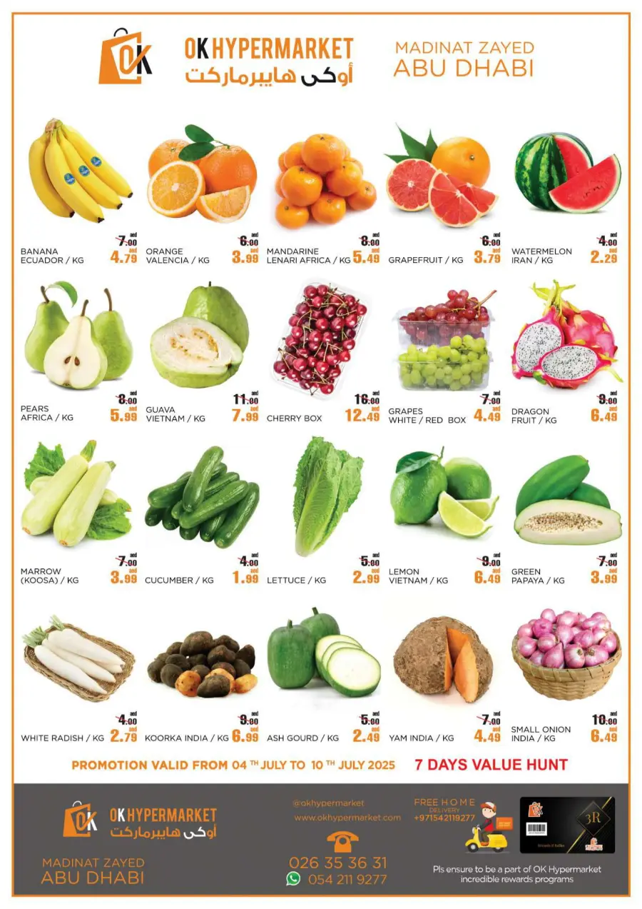 7 Days Value Hunt In OK Hypermarket Abu Dhabi