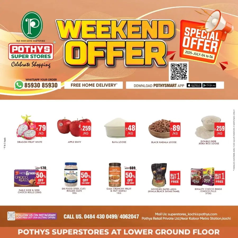 Weekend Offer – Big Savings Now On! In Pothys Superstores Ernakulam