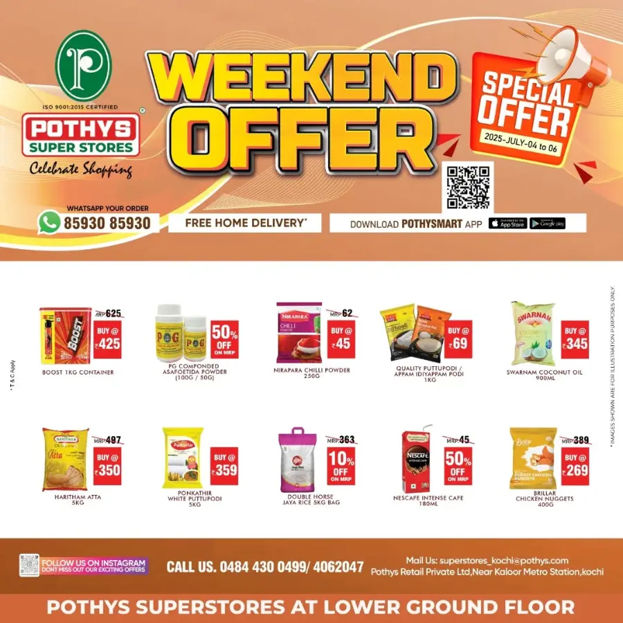 Weekend Offer – Big Savings Now On! In Pothys Superstores Ernakulam