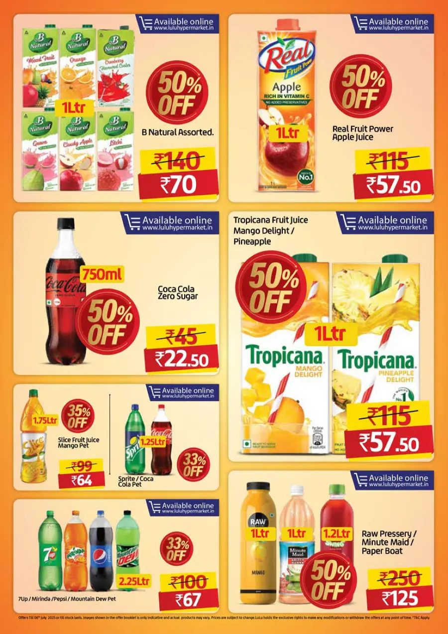 Half Price – Flat 50% OFF, Shop Now! In Lulu Hypermarket Calicut