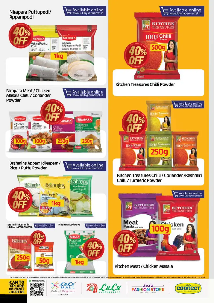 Half Price – Flat 50% OFF, Shop Now! In Lulu Hypermarket Calicut