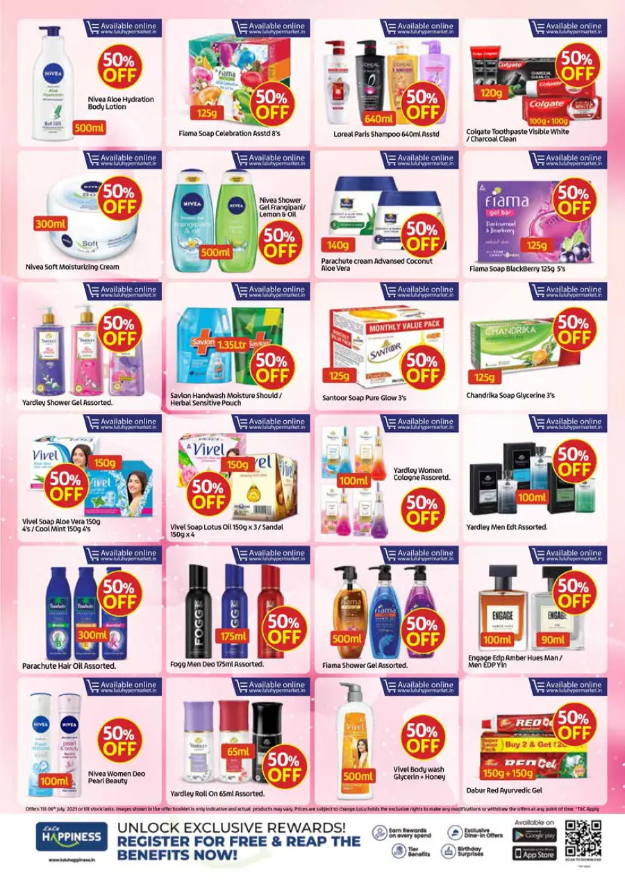 Half Price – Flat 50% OFF, Shop Now! In Lulu Hypermarket Calicut