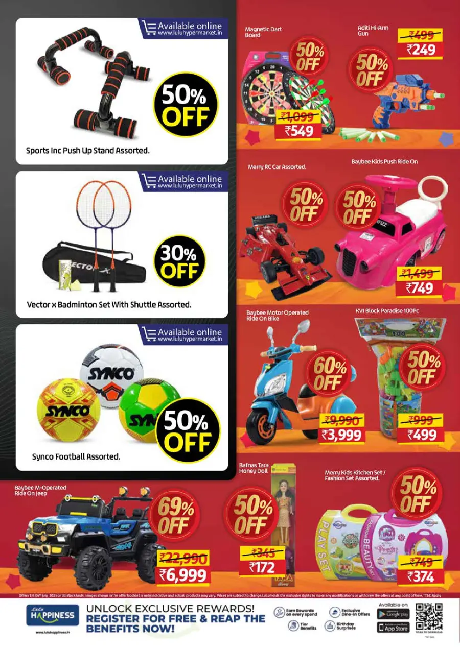 Half Price – Flat 50% OFF, Shop Now! In Lulu Hypermarket Calicut