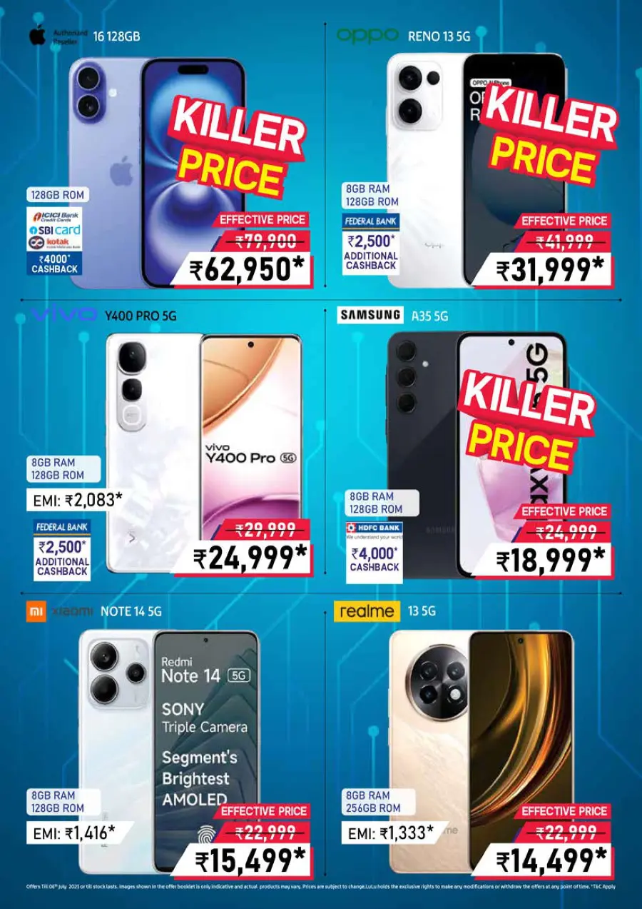 Half Price – Flat 50% OFF, Shop Now! In Lulu Hypermarket Calicut