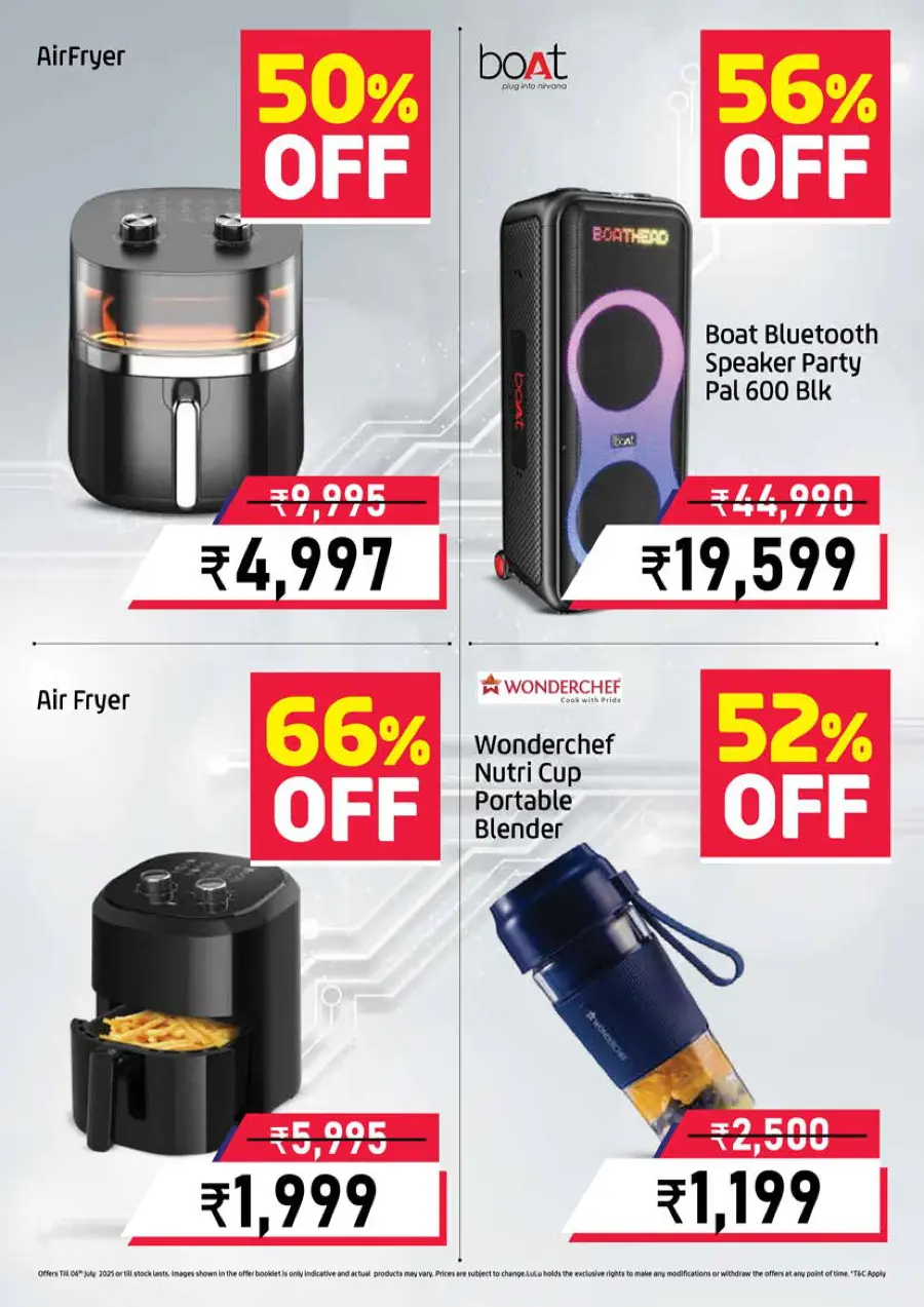 Half Price – Flat 50% OFF, Shop Now! In Lulu Hypermarket Calicut