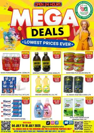 Mega deal Lowest Price Ever In Green Land Hypermarket Dubai