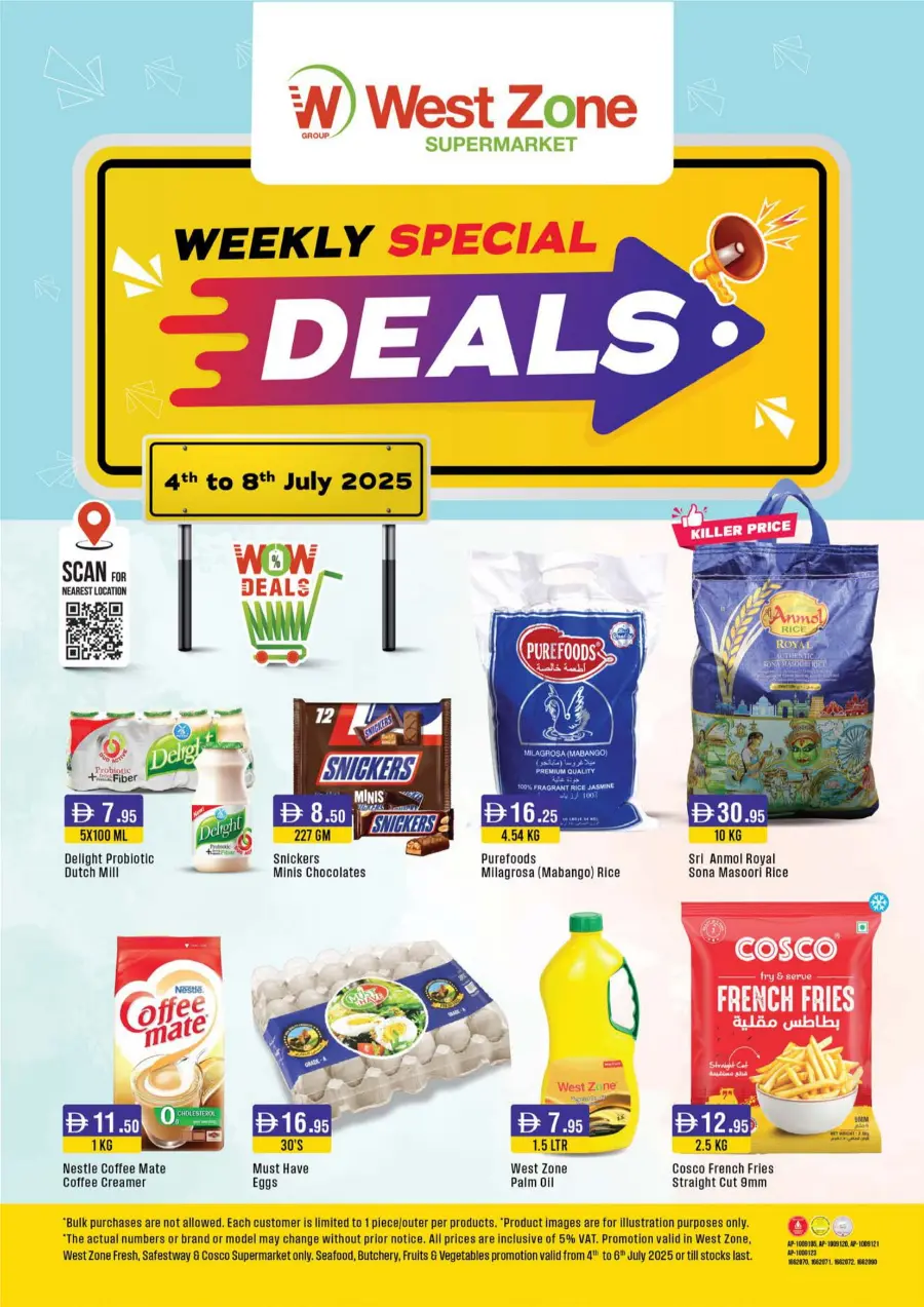 Weekly Special Deals In West Zone Supermarket Dubai