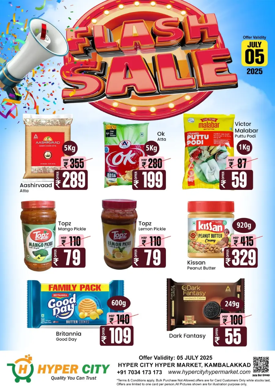 Flash Sale In Hyper City Hypermarket Wayanad