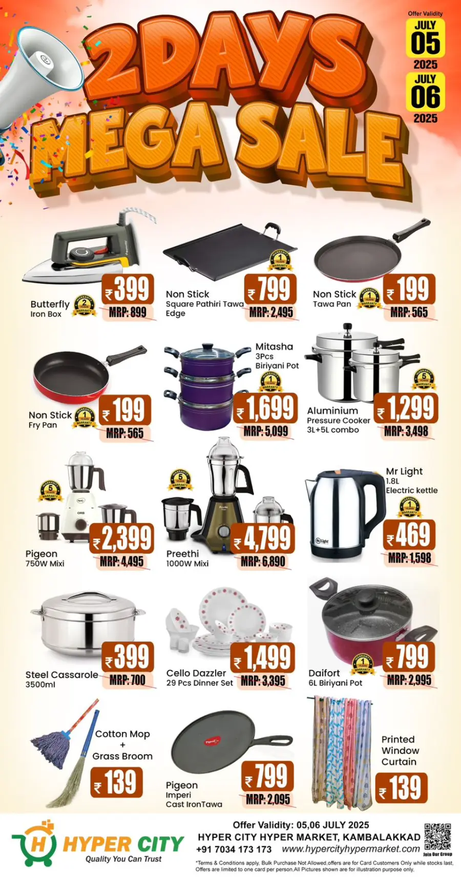 Flash Sale In Hyper City Hypermarket Wayanad
