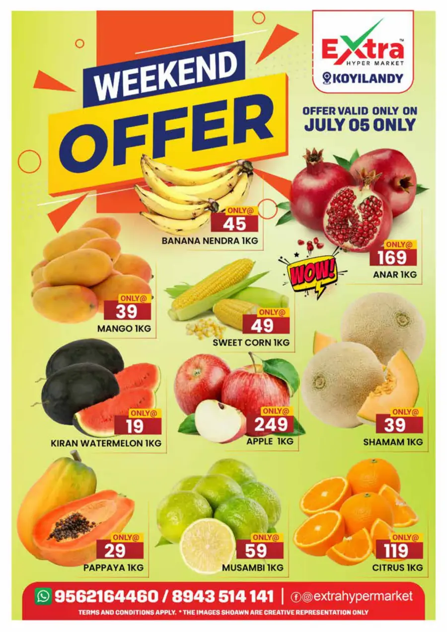 Weekend offer In Extra hypermarket Calicut