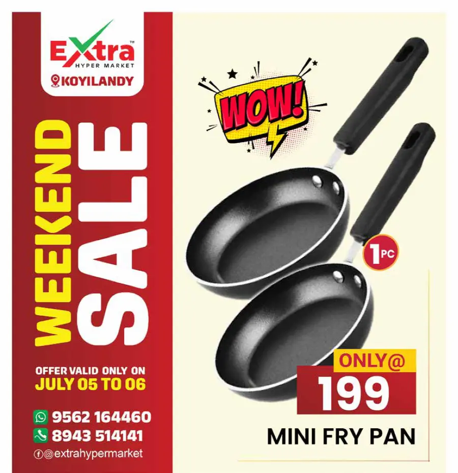 Weekend offer In Extra hypermarket Calicut