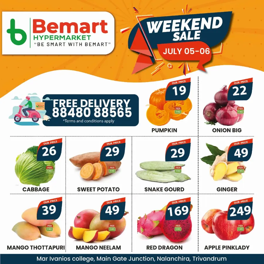 Weekend offer In Bemart Hypermarket undefined