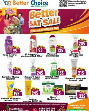 Better Saturday Sale In Better Choice Malappuram