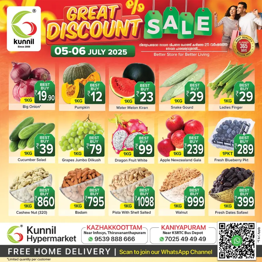 great Discount Sale In Kunnil Hypermarket Trivandrum