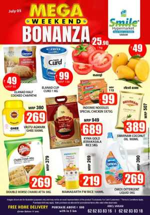 Mega Weekend Bonanza In Smile Hypermarket Kannur