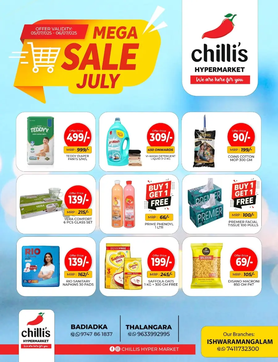 Mega Sale In Chillis Hypermarket Kasaragod