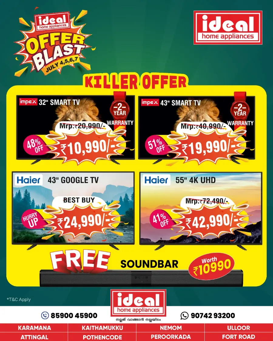 Killer Offer In Ideal Home Appliances undefined