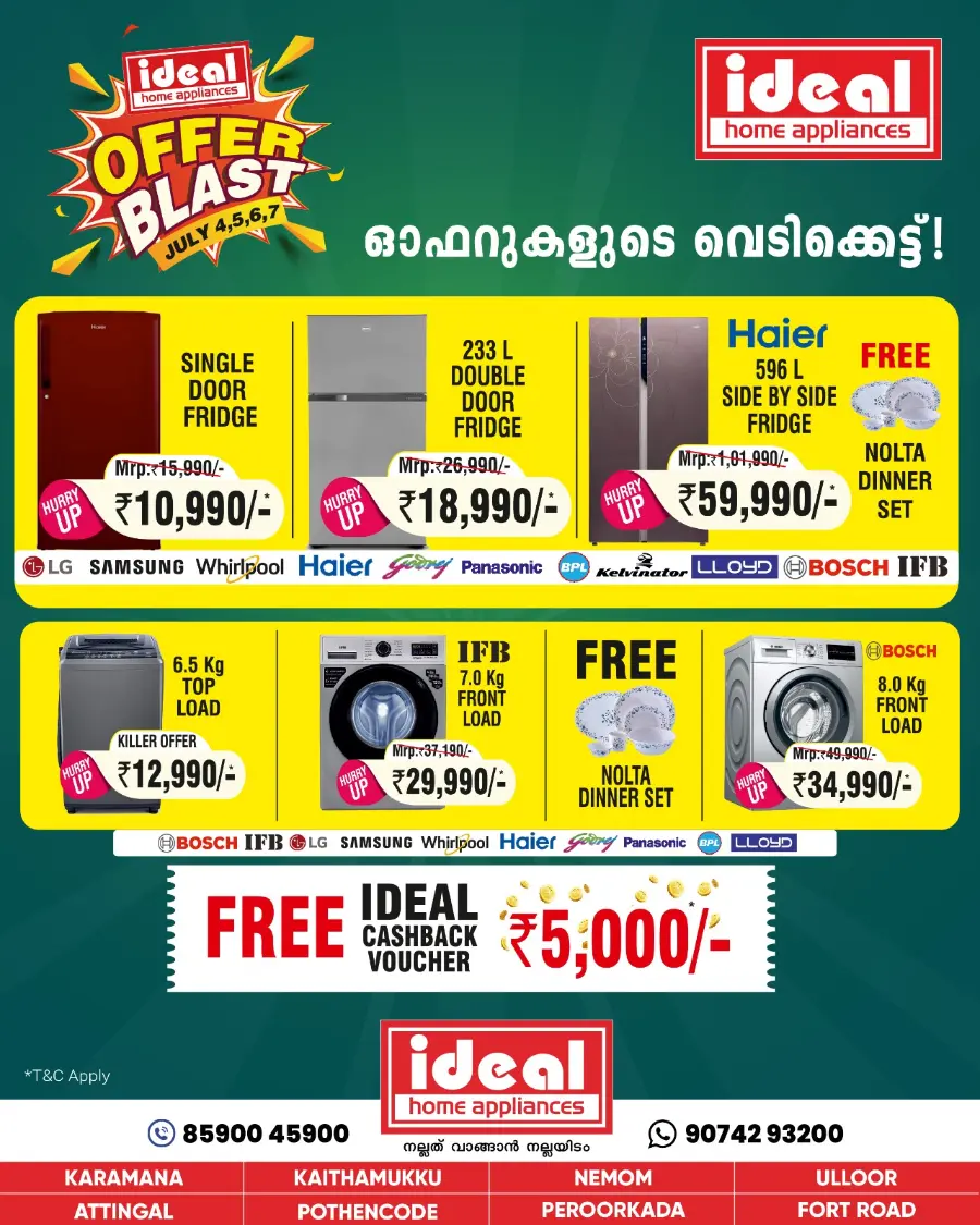 Killer Offer In Ideal Home Appliances undefined