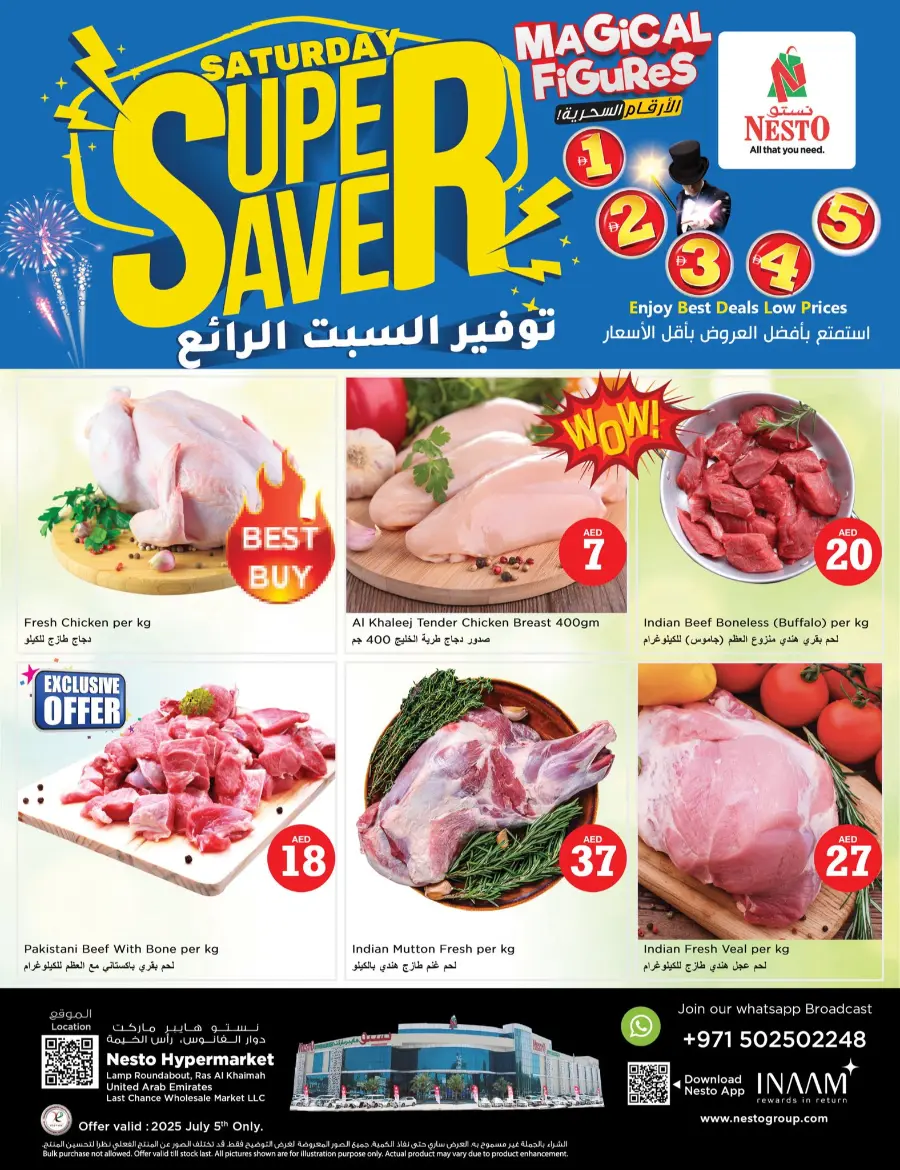 Saturday offer In Nesto Hypermarket Ras al Khaimah