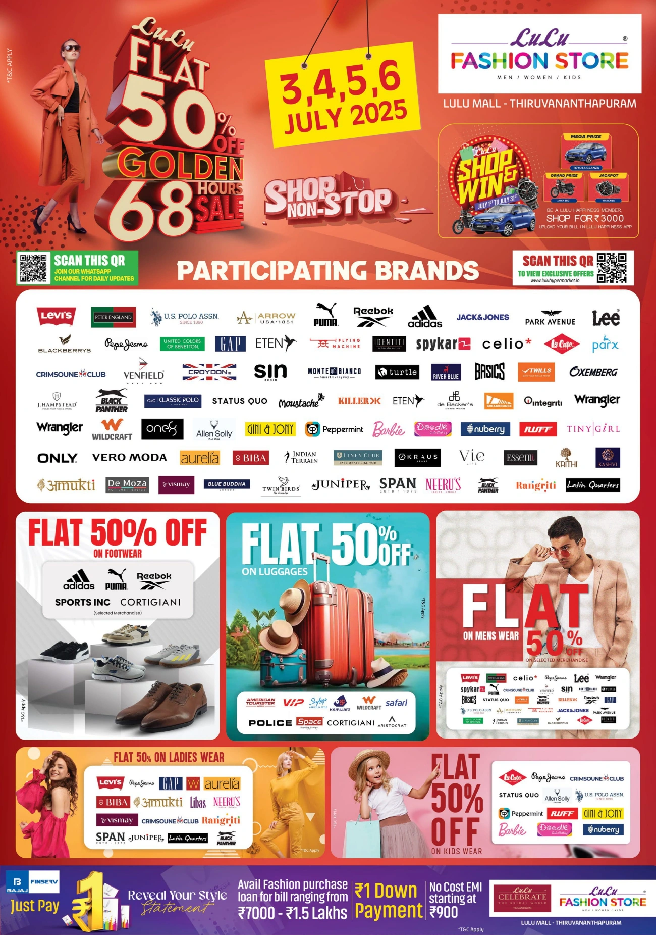 Half Price – Flat 50% OFF, Shop Now! In Lulu Hypermarket Trivandrum