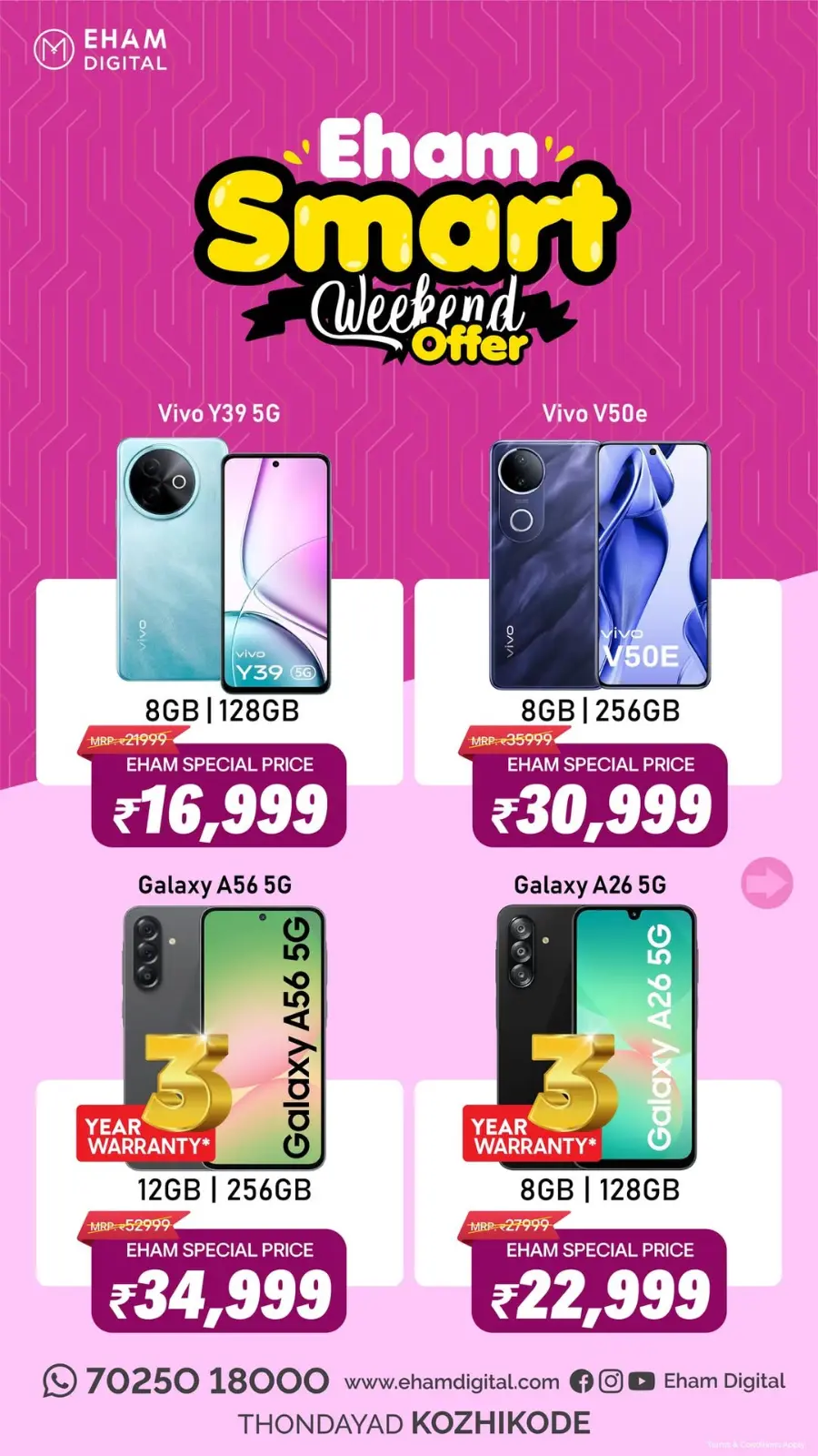 Smart Weekend Offer In Eham Digital Calicut