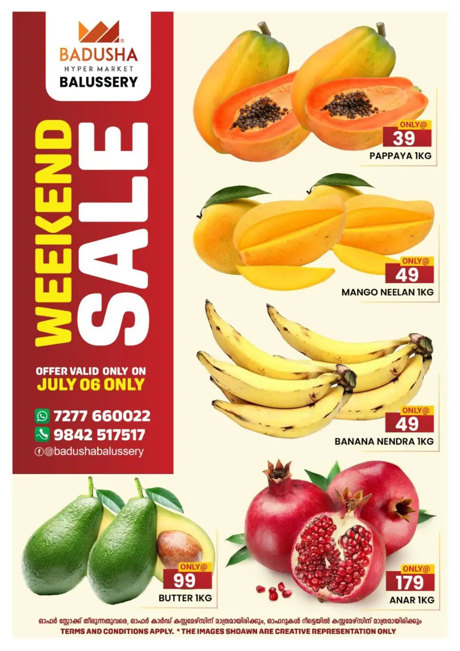 Weekly Best Deals – Shop Smart, Save More In Badusha Hypermarket Calicut