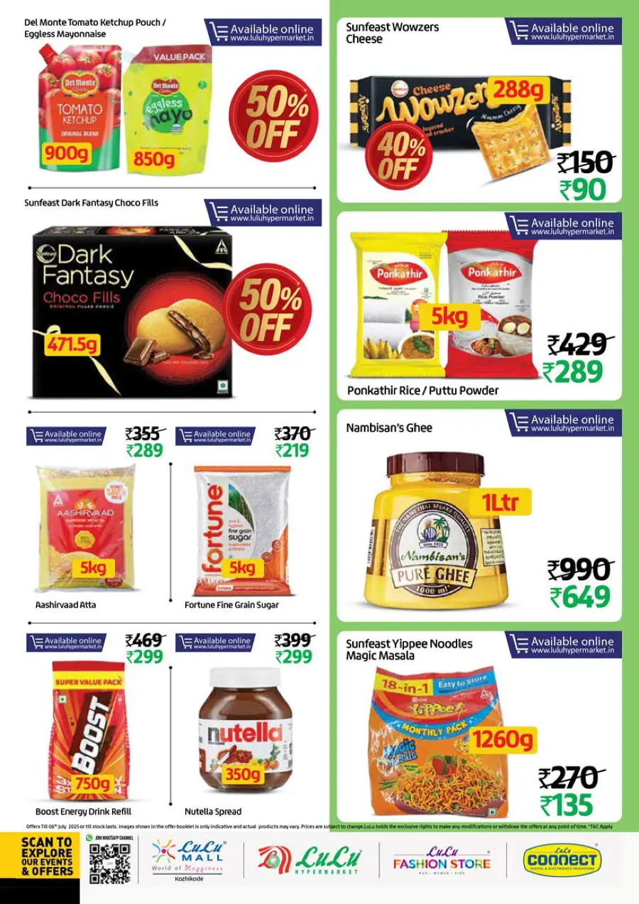 Half Price – Flat 50% OFF, Shop Now! In Lulu Hypermarket Calicut
