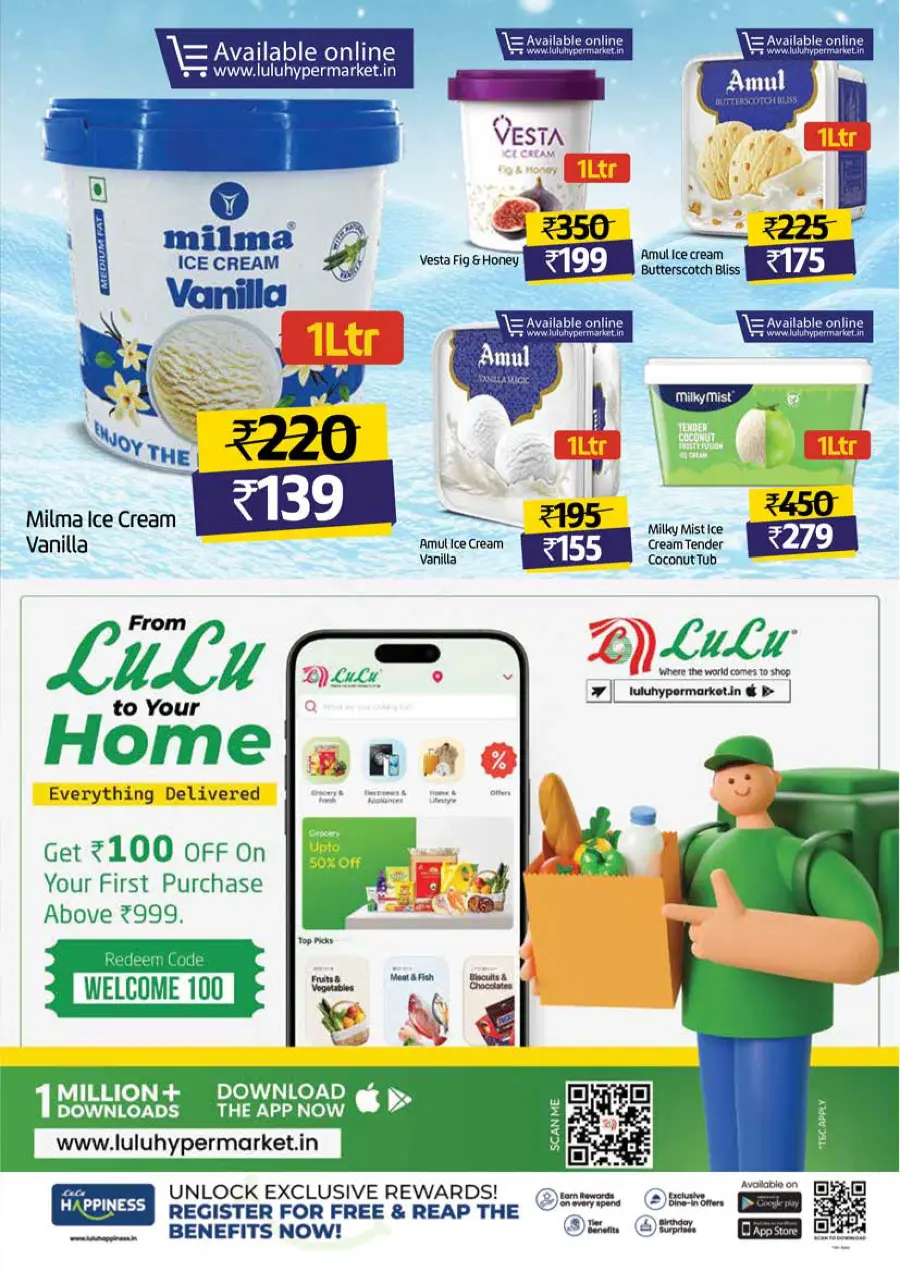Half Price – Flat 50% OFF, Shop Now! In Lulu Hypermarket Calicut