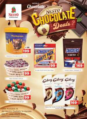 Chocolate  Day In Nesto Hypermarket Calicut,Malappuram,Kannur,Thrissur,Wayanad,Palakkad