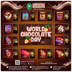 World Chocolate Day In Pothys Superstores Ernakulam,Trivandrum