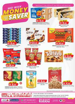 Mid Week Money Saver In K.M Trading Dubai,Abu Dhabi,Sharjah / Ajman,Al Ain,Fujairah
