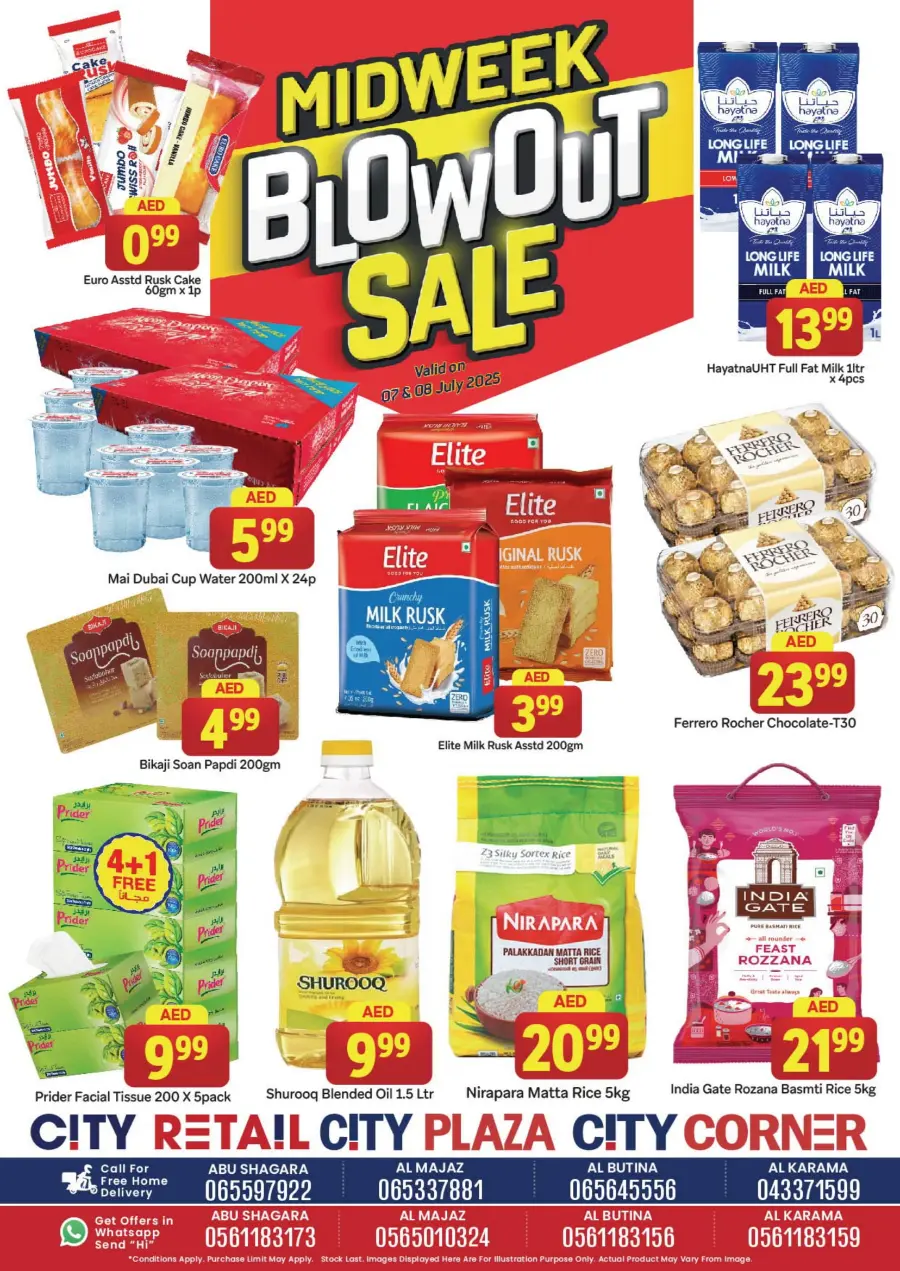 Mid Week Below Out Sale In City Retail Sharjah / Ajman