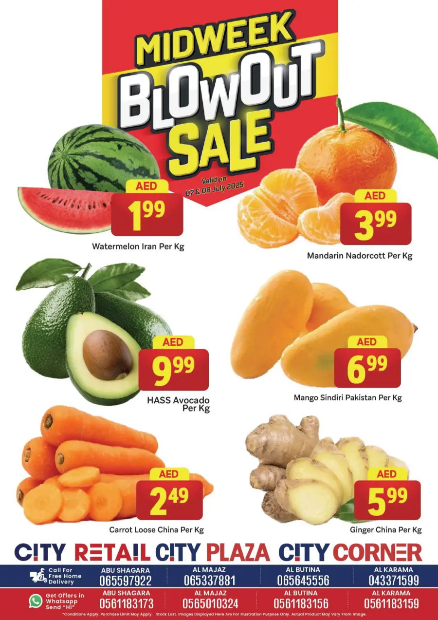 Mid Week Below Out Sale In City Retail Sharjah / Ajman