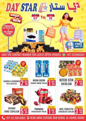Shop & Win In Day Star Dubai