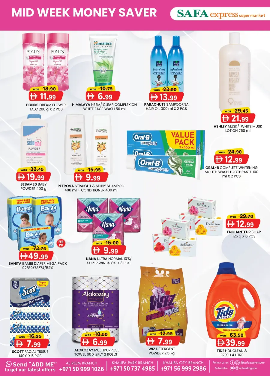 Mid Week Money Saver In SAFA Express Supermarket Abu Dhabi