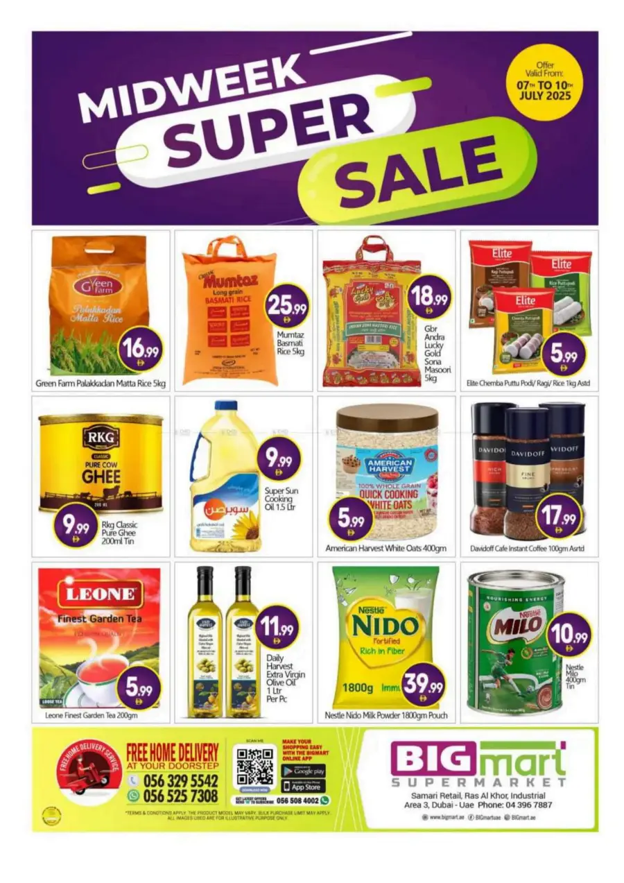Mid Week  Sale In BIG mart Dubai